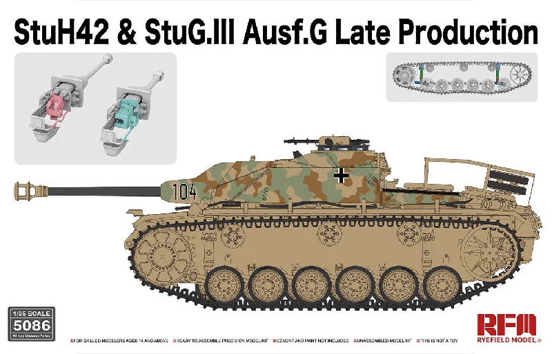 StuH42 & StuG.III Ausf.G Late Production (1/35 Scale) Plastic Military Model Kit