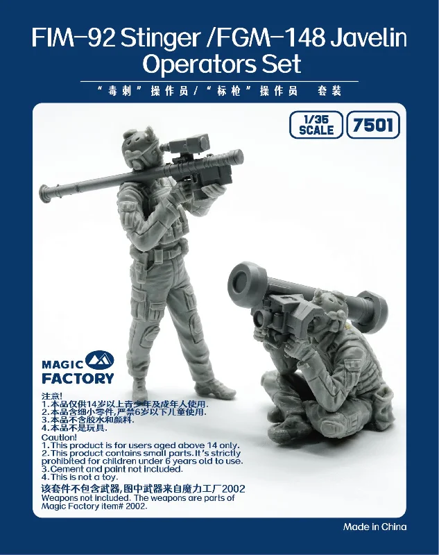 1/35 Stinger/Javelin Operators Set (Resin) Model Kit