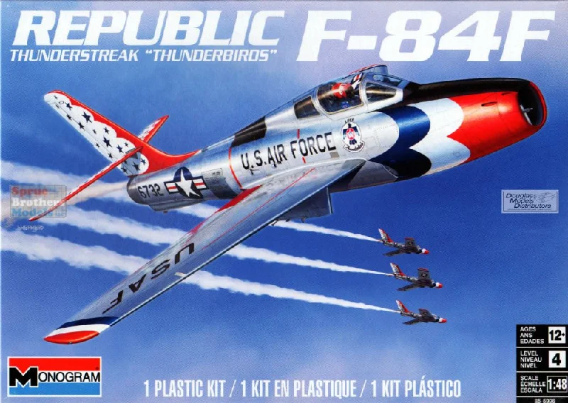 F-84F Thunderstreak Thunderbirds (1/48th Scale) Plastic Military Model Kit