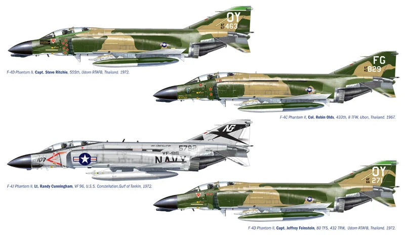 1/72 F-4 C/D/J Phantom II Aces (U.S.A.F. - U.S. Navy Vietnam Aces)