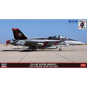 1/72 F/A18F Super Hornet VFA41 Black Aces Cag 2022 (Bonus: An Emblem Patch Is Included)