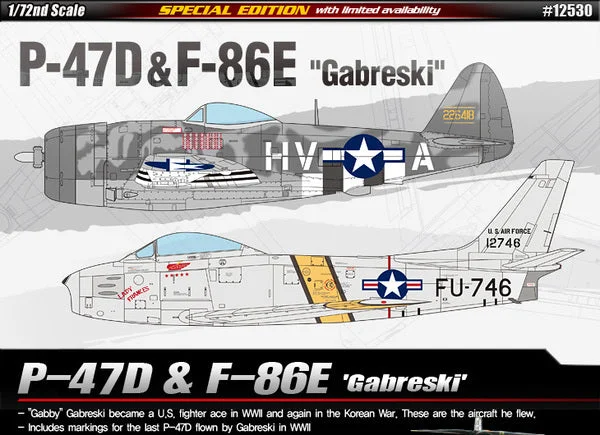 1/72 P-47D & F-86E "Gabreski"