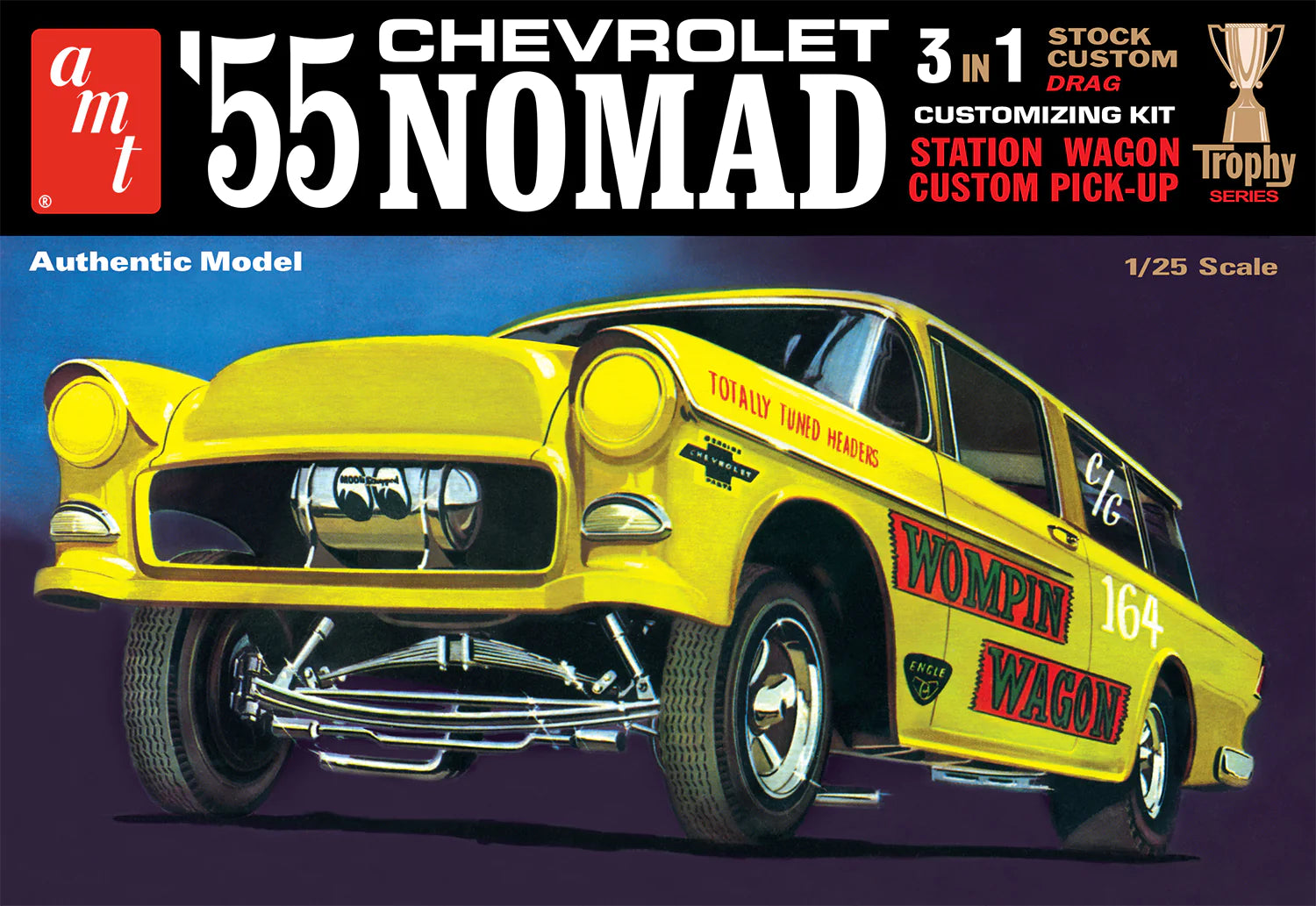 '55 Chevy Nomad 3-in-1  (1/25 Scale) Plastic Vehicle Model Kit