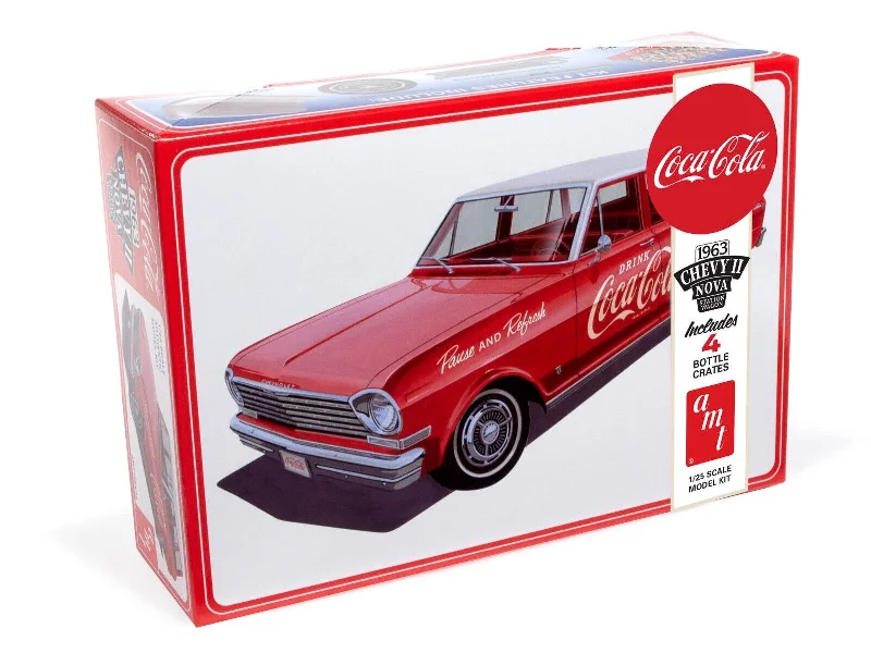 '63 Chevy II Nova Wagon with Coke Crates  (1/25 Scale) Plastic Vehicle Model Kit