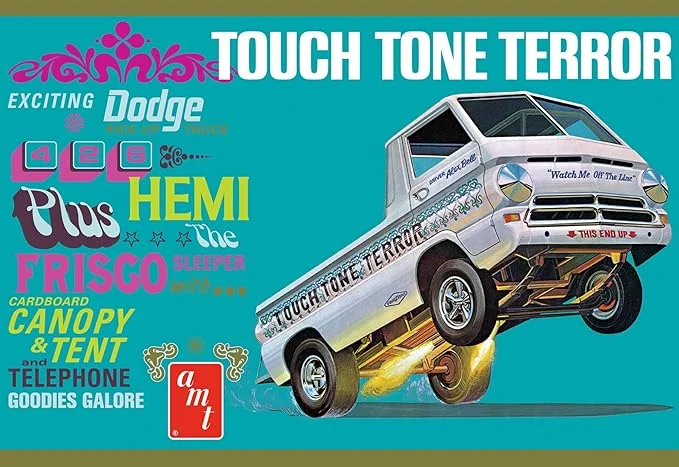 '66 Dodge A100 Pickup Touch Tone Terror (1/25 Scale) Plastic Vehicle Model Kit