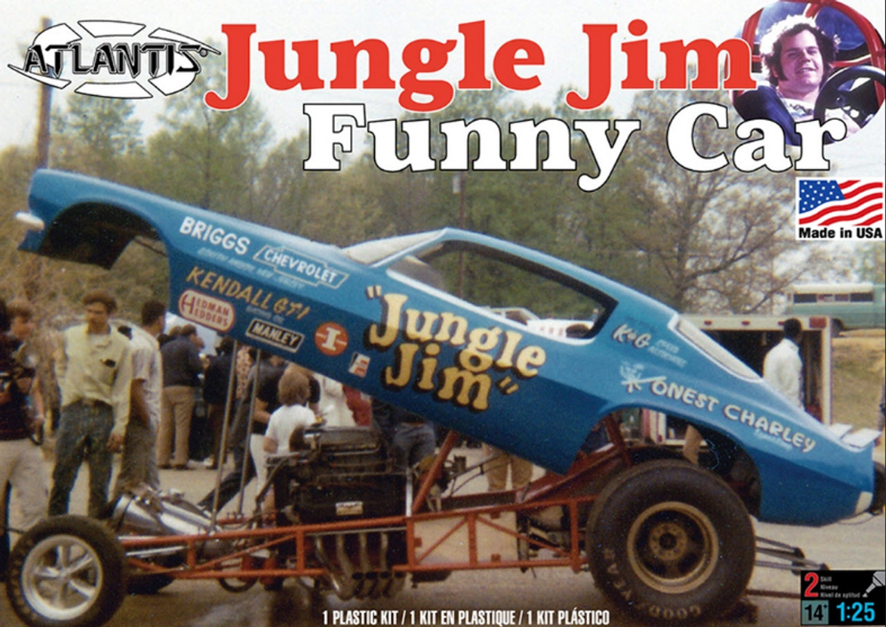 1971 Jungle Jim Camaro Funny Car (1/25 Scale) Plastic Vehicle Model Kit