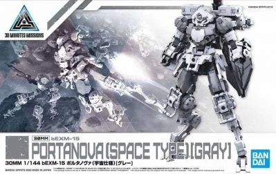 30MM bEXM Portanova (Space Type)[Grey] (1/144 Scale) Plastic Gundam Model Kit