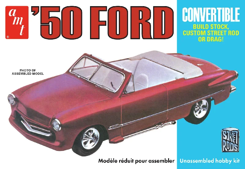 '50 Ford Convertible Street Rods Edition 3-in-1 (1/25 Scale) Plastic Vehicle Model Kit