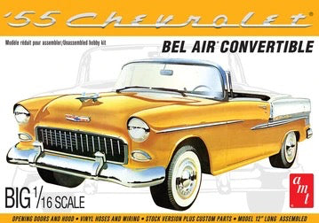 '55 Chevy Bel Air Convertible (1/16 Scale) Plastic Vehicle Model Kit