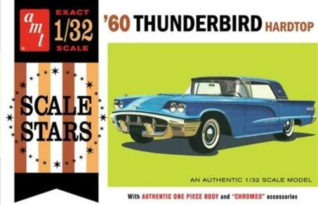 '60 Ford Thunderbird Hardtop (1/32 Scale) Plastic Vehicle Model Kit