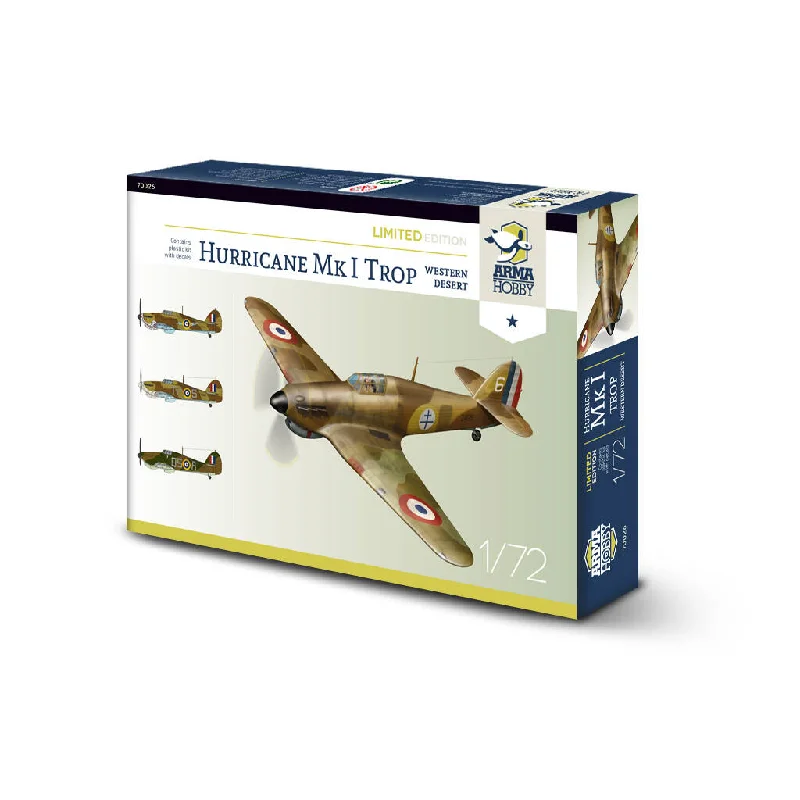 1/72 Hurricane Mk I Trop Western Desert Limited Ed. Model Kit with Australian Decals