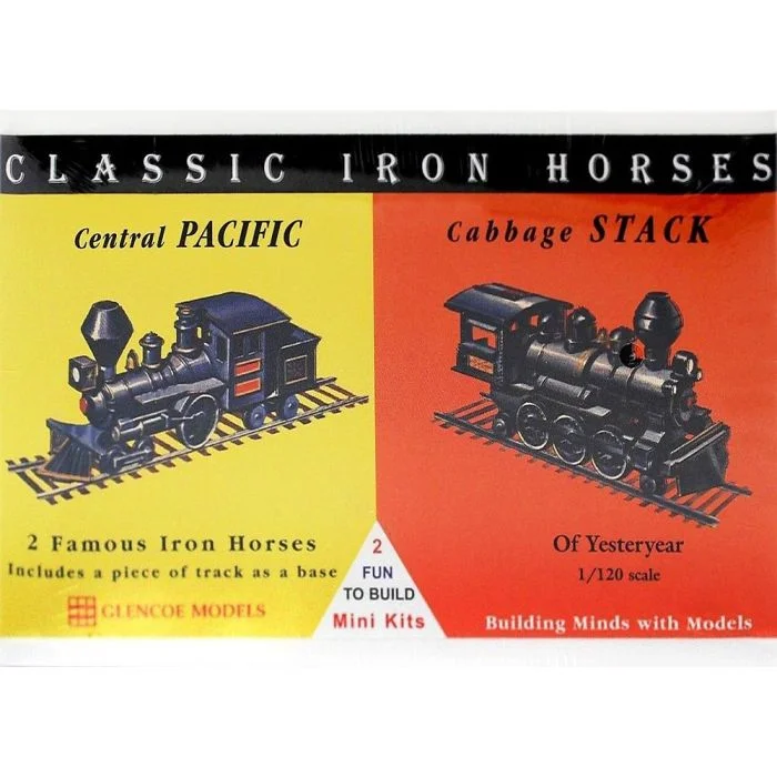 Classic Iron Horses Central Pacific & Cabbage Stack Loco's (1/120 Scale) Vehicle Model Kit