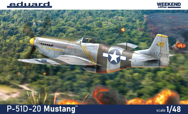 P-51D-20 Mustang Weekend Edition (1/48 Scale) Military Aircraft Kit