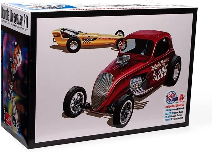 Fiat Double Dragster (1/25 Scale) Plastic Vehicle Model Kit