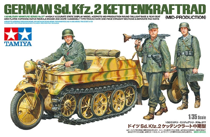 German Sd.Kfz.2 Kettenkraftrad (1/35 Scale) Plastic Military Model Kit