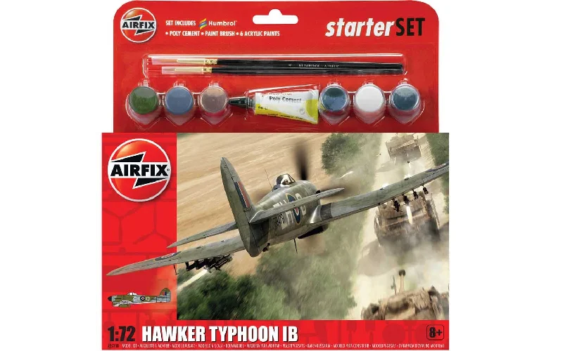 Hawker Typhoon 1B Medium Starter Set (1/72 Scale) Airplane Starter Set