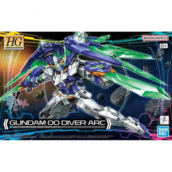 HG Gudam Build Metaverse Gundam 00 Diver Arc (1/144 Scale) Plastic Gundam Model Kit