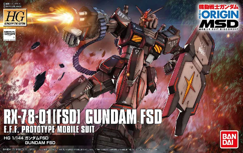 HGGO RX-78-01[FSD] Gundam FSD (1/144 Scale) Plastic Gundam Model