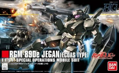 HGUC RGM-89De Jegan (Echoas Type) (1/144 Scale) Plastic Gundam Model Kit