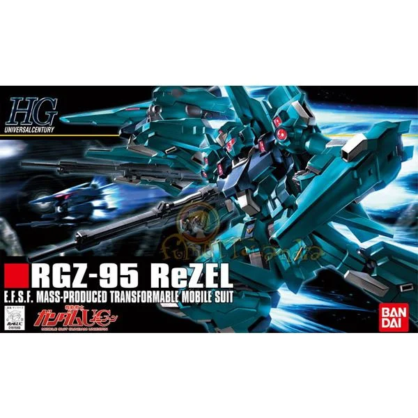 HGUC RGZ-95 ReZEL (1/144 Scale) Plastic Gundam Model Kit