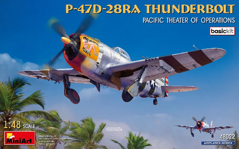 MiniArt P-47D-28RA Thunderbolt 'Pacific Theater of Operation' (1/48th Scale) Plastic Aircraft Model Kit