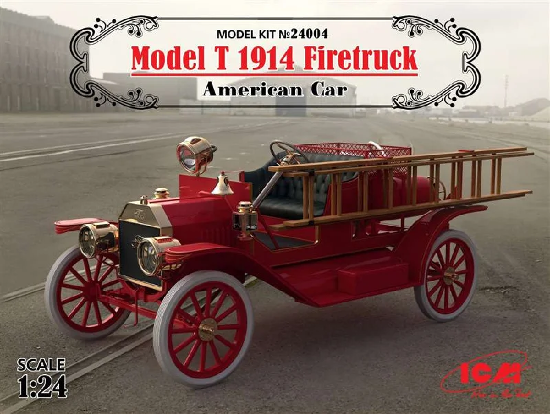 Model T 1914 Firetruck American Car (1/24 Scale) Vehicle Model Kit