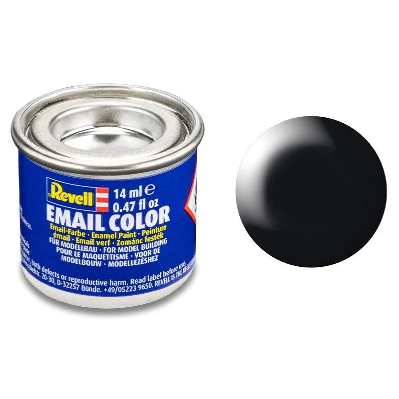 Revell Email Color Silk Black (RAL 9005) Enamel Paint 14ml