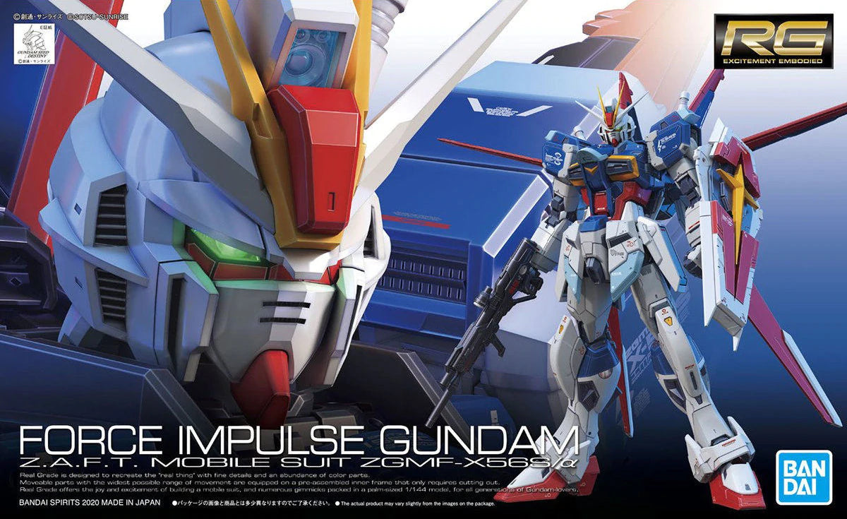 RG FORCE IMPULSE GUNDAM (1/144th Scale) Plastic Gundam Model