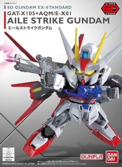 SD EX-Standard 002 Aile Strike Gundam Plastic Gundam Model Kit