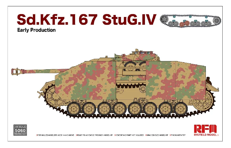 Sd.Kfz.167 StuG.IV Early Production (1/35 Scale) Plastic Military Model Kit