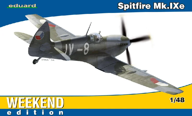 Spitfire Mk. IXe (1/48th Scale) Plastic Military Aircraft Model kit