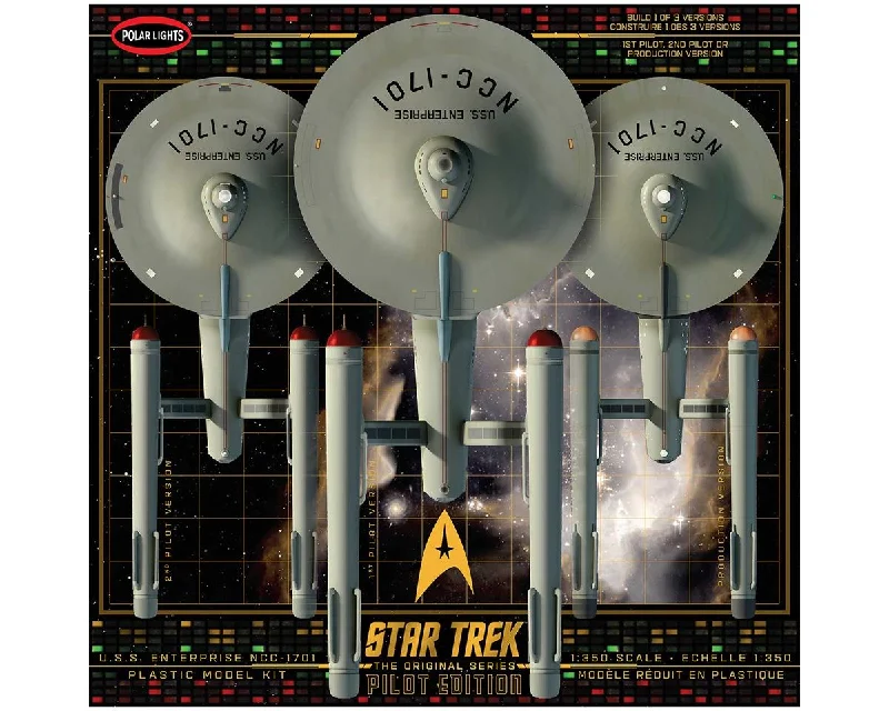 Star Trek TOS U.S.S. Enterprise with Pilot Parts (1/350 Scale) Plastic Science Fiction Model Kit