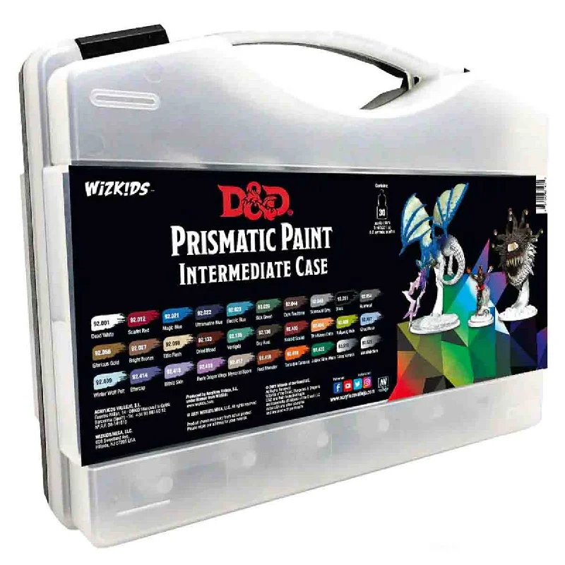 Wizkids D&D Prismatic Paint Intermediate Case with 30 Colours