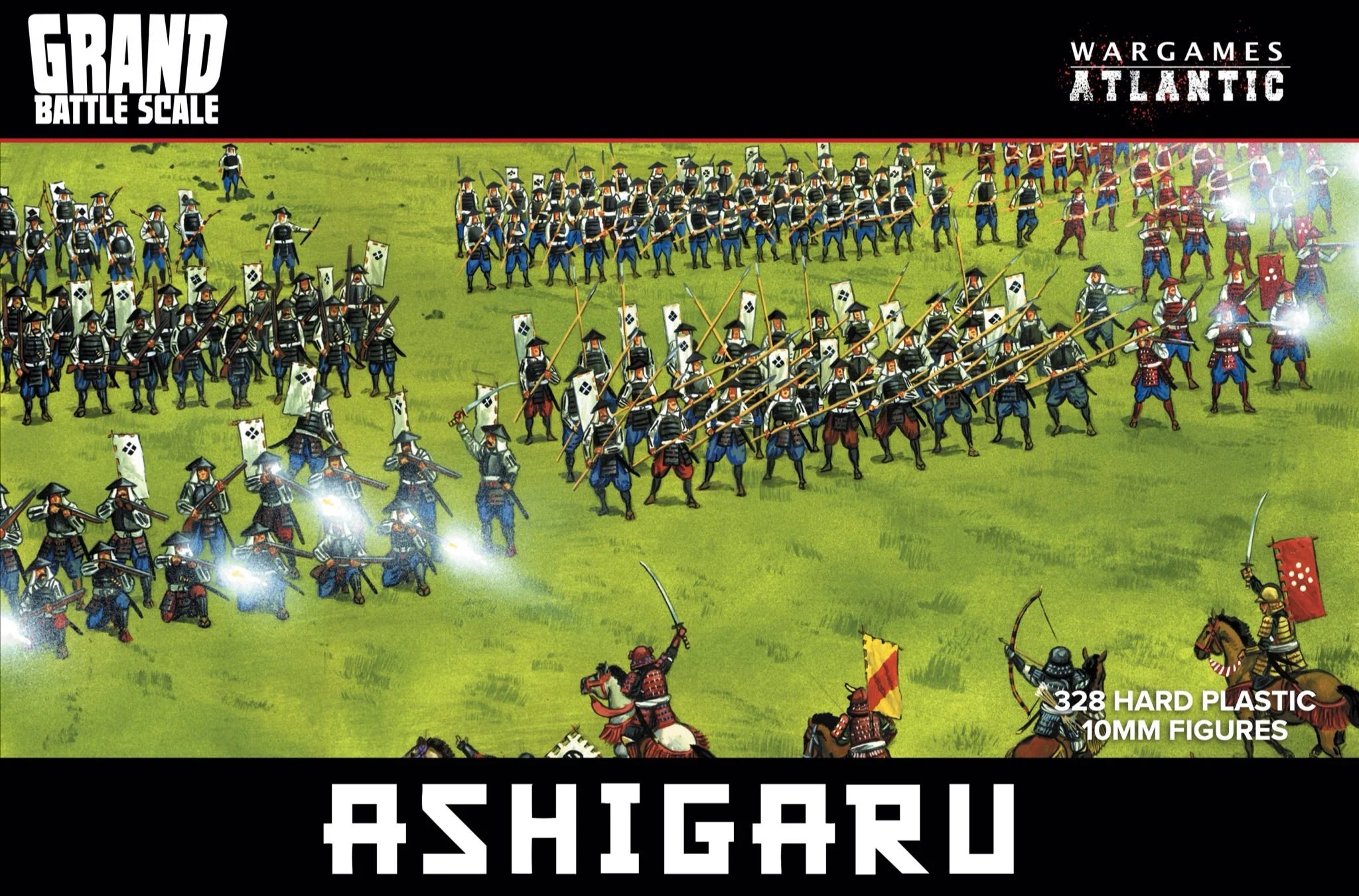 Ashigaru 10mm Scale Model Plastic Figures