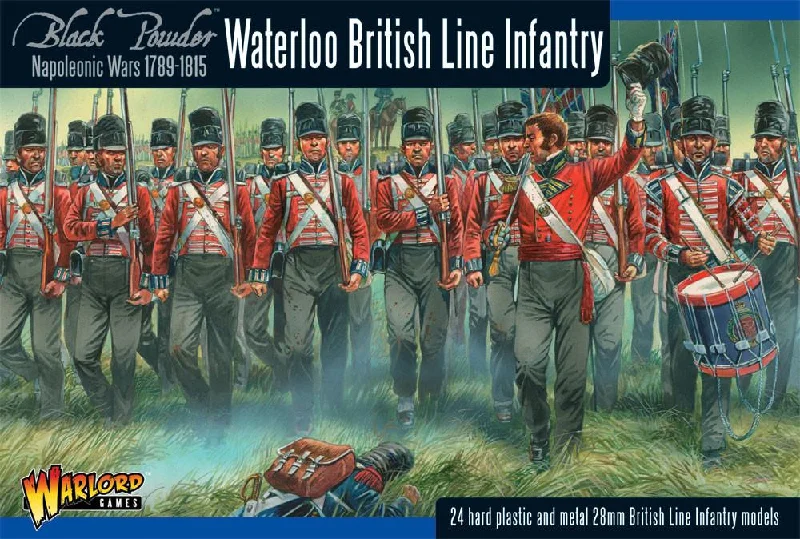 Black Powder Napoleonic Wars British Line Infantry (Waterloo), 28 mm Scale Model Figures