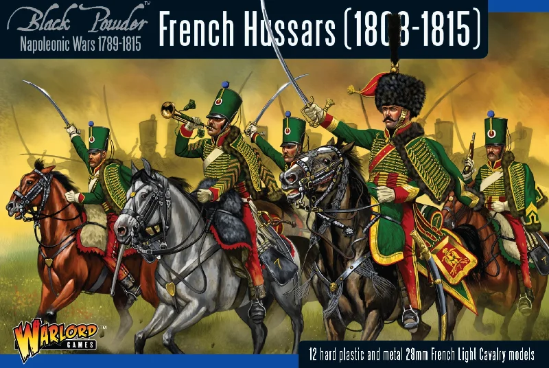 Black Powder Napoleonic Wars French Hussars 1808-1815, 28 mm Scale Model Figures