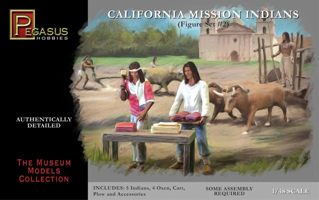 California Mission Indians (Figure Set #2) 1/48 Scale Model Kit