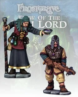 Frostgrave Cultist Apothecary & Marksman, 28 mm Scale Model Metal Figures