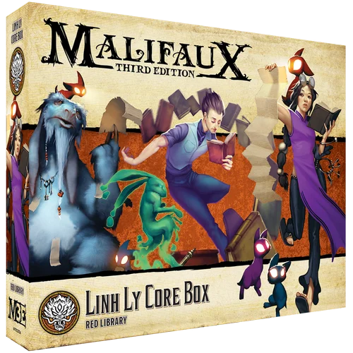 Malifaux (M3E) Ten Thunders “Master Linh Ly” Core Set, 32 mm Scale Model Plastic Figures