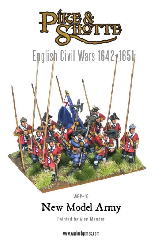 Pike & Shotte New Model Army English Civil Wars, 28 mm Scale Model Figures