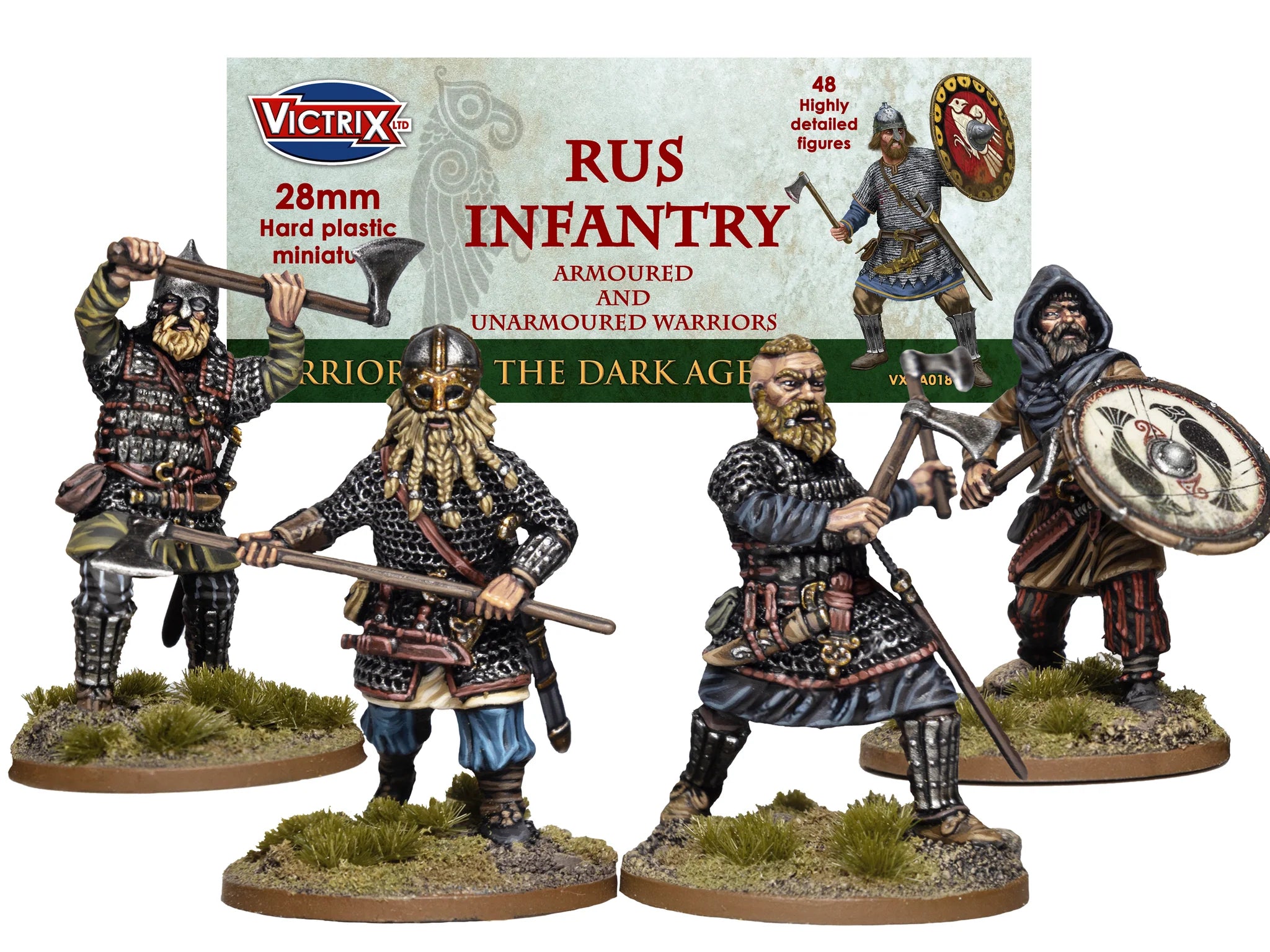 Rus Infantry, 28 mm Scale Model Plastic Figures