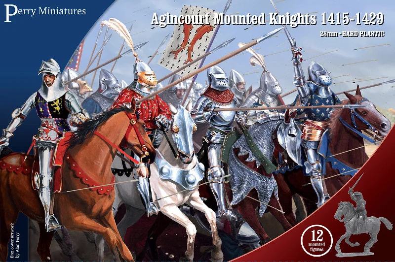 Agincourt Mounted Knights 1415-1429, 28 mm Model Plastic Figures Kit