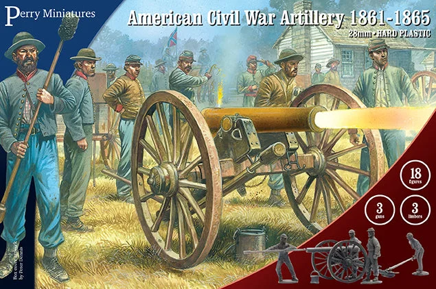 American Civil War Artillery 1861-1865, 28 mm Scale Model Plastic Figures