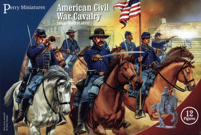 American Civil War Cavalry 1861-1865, 28 mm Scale Model Plastic Figures