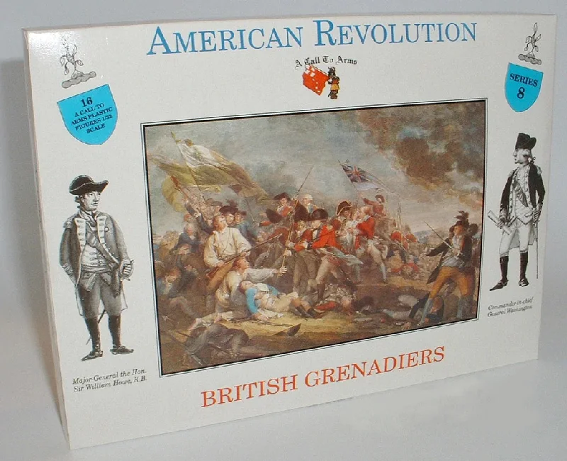 American Revolution British Grenadiers 1/32 (54 mm) Scale Model Plastic Figures