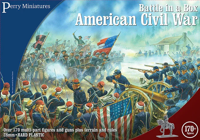 Battle In A Box American Civil War 1861-1865, 28 mm Scale Model Plastic Figures Kit