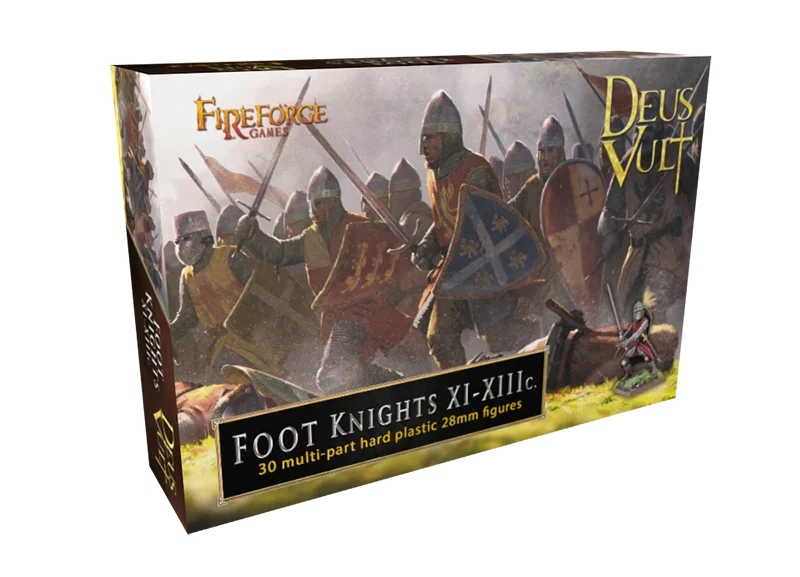 Foot Knights 11th – 13th Century, 28mm Model Figures