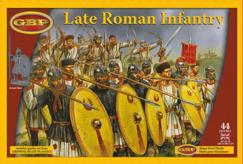 Late Roman Infantry, 28 mm Scale Model Plastic Figures