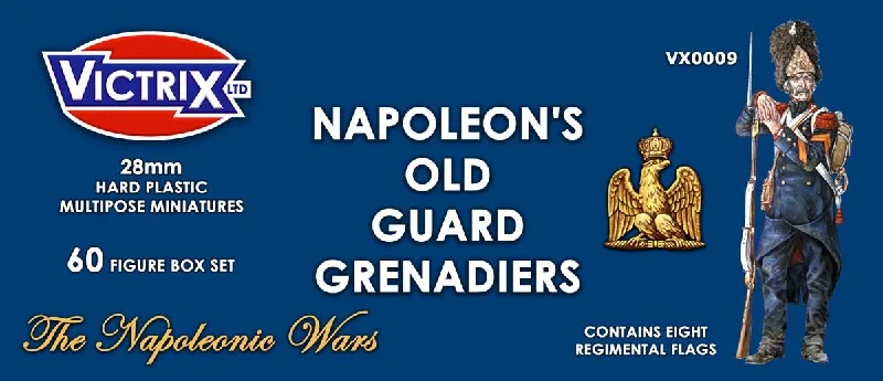 Napoleon’s Old Guard Grenadiers, 28 mm Scale Model Plastic Figures