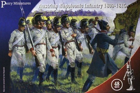 Napoleonic Austrian “German” Infantry 1809 - 1815 28 mm Scale Model Plastic Figures